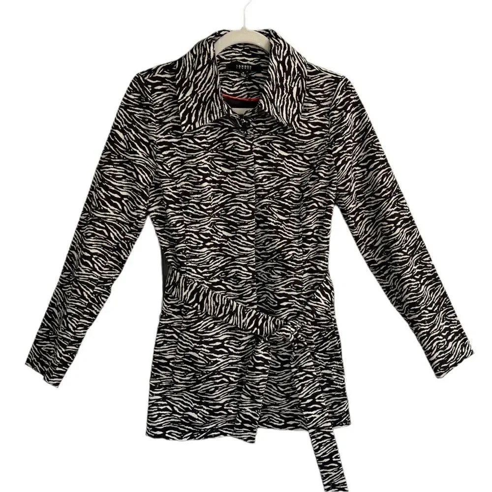 Sandro Studio Animal Print Jacket - Picture 2 of 7